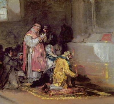 Il matrimonio mal assortito, c.1819 da Francisco de Goya